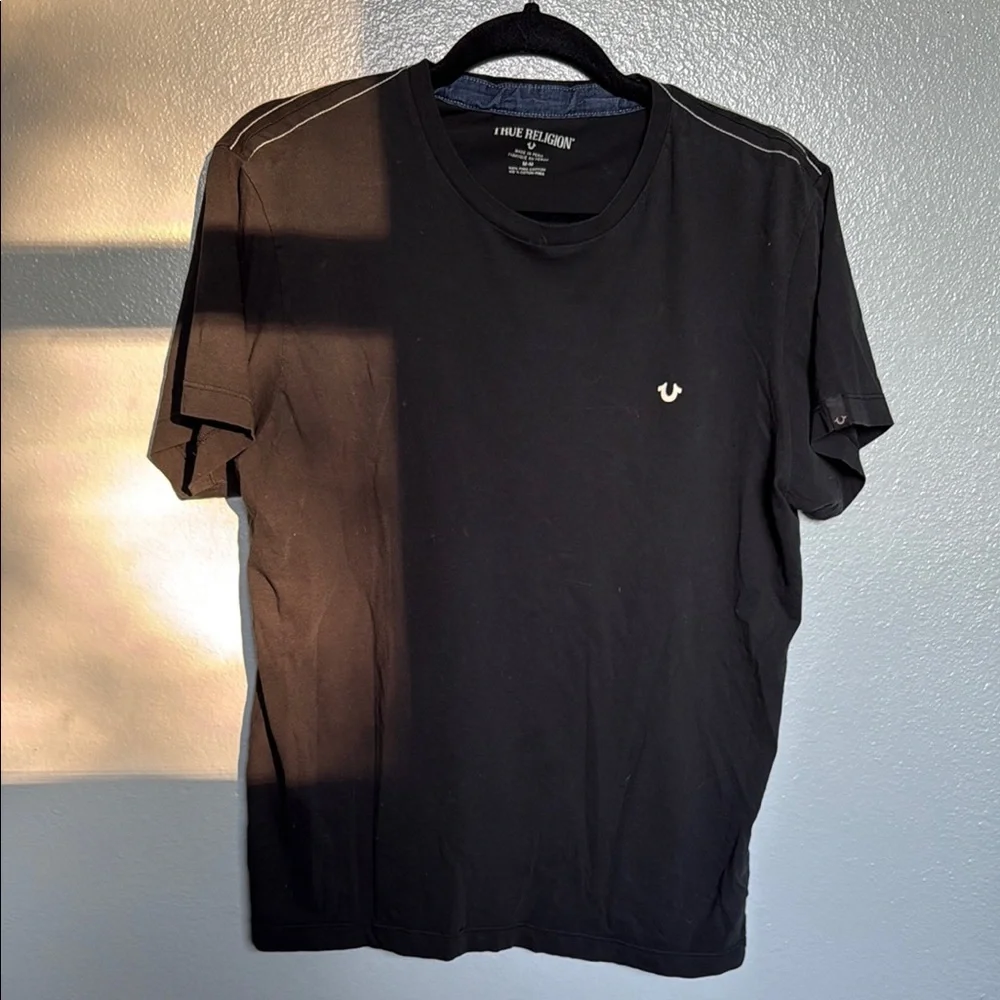 True Religion Black Short Sleeve Tee